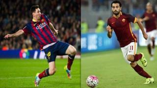 فريق برشلونة يفوز بنتيجة عريضة أمام فريق روما الايطالي